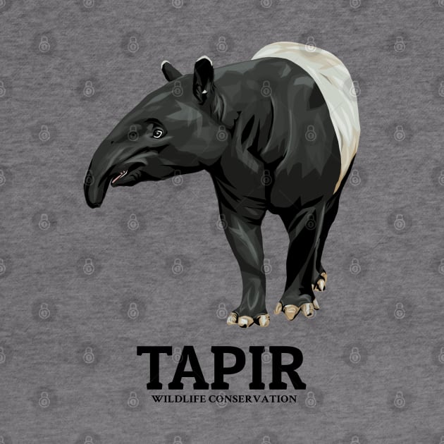 Tapir Wildlife Conservation by KewaleeTee